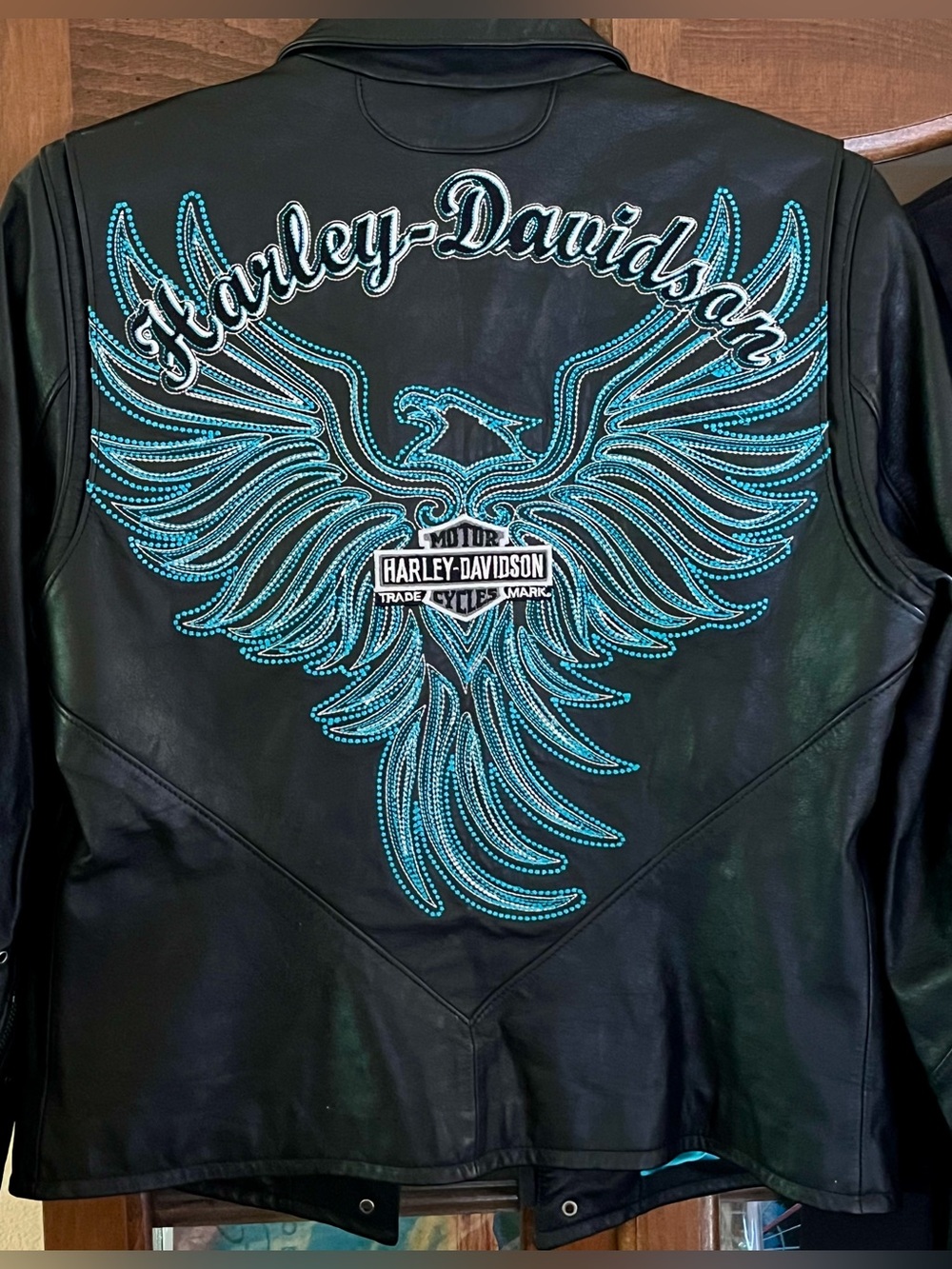 Harley Davidson Ladies Leather Jacket Size Medium EXC condition